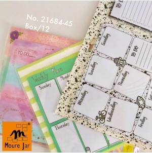  LEMBRETE DE PAPEL C/12 PÇ AUTO-ADESIVO:MJ-R21684-45