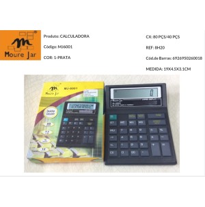 CALCULADORA DE MESA COM FONTE/ 12 DIGITOS:MJ6001