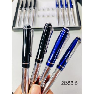 MJ21355-8  CANETA ESFEROGRAFICA RETRATIL CORPO METAL-------CX:600PÇS/MIN:60PÇS-BOX:12PÇS