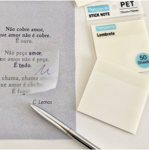 MJ21684-49B LEMBRETE FOLHA TRANSPARENTE ----CX:1152PÇS/SUB:120PÇS-MUL:24PÇS 