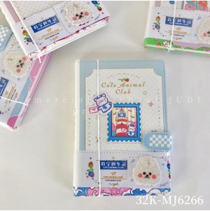 REF:32K-MJ6266 CADERNO C/ FOLHAS DECORADAS------CX:96PÇS/SUB:24PÇS-MUL/12PÇS