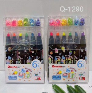 REF:Q-1290 MARCADOR DE TEXTO COM PONTA DE FELTRO --------------- CX288PÇS/MINIMO 72PÇS/MUL/24