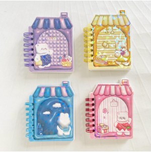 REF:MJ3D-4 MINI CADERNO DE ANOTAÇÃO ------ CX480PÇS/ MIN:120PÇS/ MULT:24PÇS