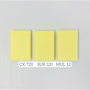 BLOCO DE ANOTACOES  REF.MJ-R22075-16 CX 760 PÇS SUB 120 PÇS MUL/12