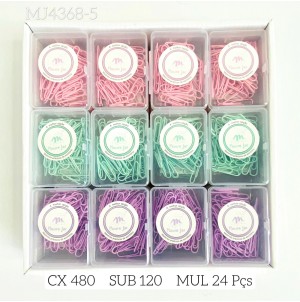  CLIPS PARA PAPEL DE METAL:MJ4368-5 CX 480 PÇS SUB 120 PÇS MUL/24