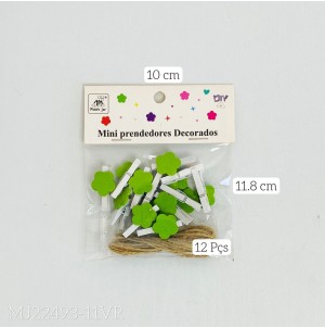 CLIPS PARA PAPEL, DE MDF. REF:MJ VR22493-11. CX 480PÇS SUB 120 PÇS MUL/12