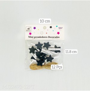 CLIPS PARA PAPEL, DE MDF. REF:MJ PT22493-12. CX 480 PÇS SUB 120 PÇS MUL/12