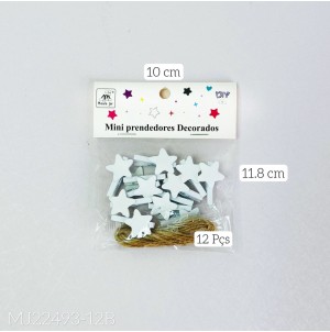 MJ B22493-12 MUL/12 CLIPS PARA PAPEL, DE MDF BRANCO CX 480 PÇS SUB 120 PÇS MUL/12