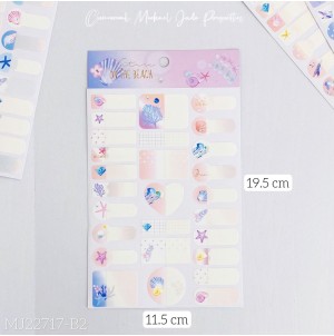  CARTELA ADESIVA MJ-A22717-B2 C/20 CX1420PÇS SUB 100PÇS MUL/20