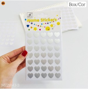  ETIQUETA ADESIVA, DE PAPEL:MJ-21843-3 CX1200PÇS SUB 120PÇS MUL/12