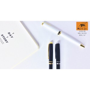 MJ21924-48 CANETA ESF  RETRATIL CORPO METAL------ CX:600PÇS/MIN:60PÇS-BOX:12PÇS