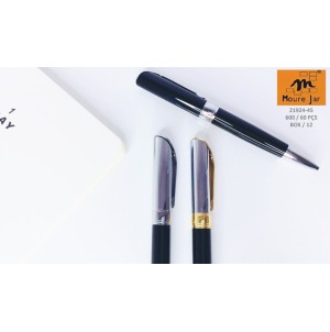 MJ21924-45 CANETA ESFEROGRAFICA RETRATIL CORPO METAL  CX600PÇS MIN120/MUL/12