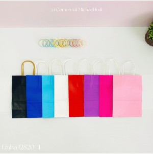 MJ-12820-11 S BOLSA DE PAPELAO, MEDINDO:15X21X8CM. CX 1500PÇS SUB 120PÇS MUL/12