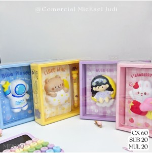 REF: KBX-MJ2090. CADERNO.CX:60PÇS/SUB:20PÇS-MUL/20PÇS