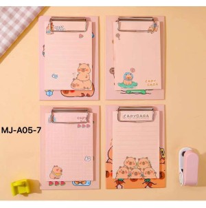 REF: MJ-A05-7 LEMBRETE DE PAPEL, AUTO-ADESIVO CAPIVARA ------------ CX288PÇS /MIN: 96PÇS -MUL/24PçS