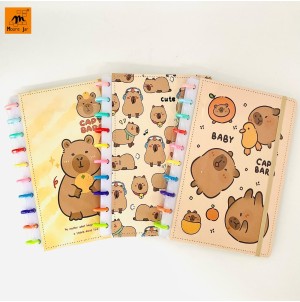 CADERNO REF: A5-MJ6165-1D CAPIVARA ------ CX:96PÇS/MIN:24PÇS -MUL:8PÇS