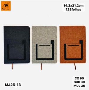 CADERNO REF: MJ25-13 -----------  CX:90PÇS/MIN:30PÇS-MUL30PÇS