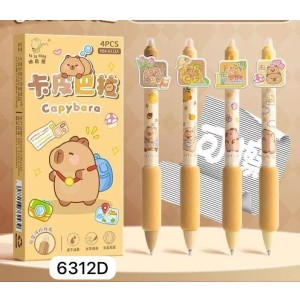 REF: 6312D CANETA ESF, COM DUPLA FUNCAO, SENDO UM LADO COM APAGADOR CAPIVARA -------- CX:288PÇS/MIN:72PÇS-MUL:12PÇS