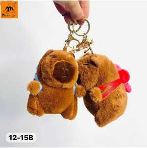 MJ12-15B BX C/12 CHAVEIRO DE METAL, COM PELUCIA CAPIVARA ------------- CX:300PÇS/SUB:60PÇS-MUL/12PÇS