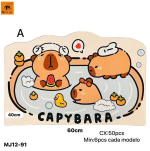 REF: MJ12-91 TAPETE EMBORRACHADO, ANTIDERRAPANTE MUL/06 PÇS POR MODELO CX C/50/MIN:25PÇS