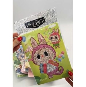 REF: MJ-2479-20F CARTELA ADESIVA DE PAPEL, COM DESENHOS LABUBU ------------- CX:1200PÇS/MIN:120PÇS-MUL:12PÇS  