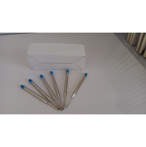 MJ12-53/100 AZUL.100 PECAS CARGA COM PONTA, PARA CANETA ESFEROGRAFICA