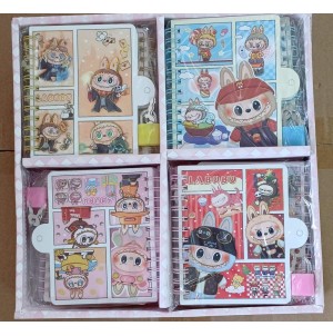 CADERNO. REF: 63607 LABUBU  -------- CX:480PÇS/MIN:120PÇS- MUL:24PÇS   