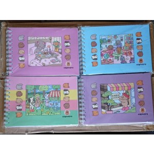 REF:A5-MJ-6165-2A-3 CADERNO PARA PINTAR BOBBIE GODS --------- CX:72PÇS/MIN:24PÇS-MUL:24PÇS