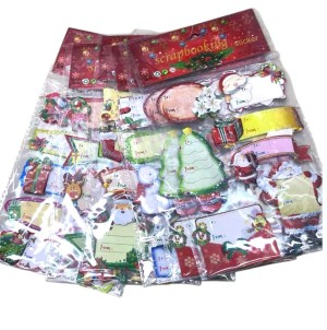 REF: MJ2479-M4 CARTELA ADESIVA DE PAPEL, COM DESENHOS NATALINOS ------------- CX:1200PÇS/SUB:120PÇS-BOX:12PÇS  