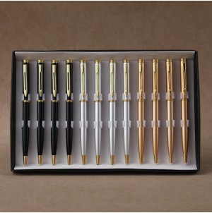 REF: MJ-21924-81B CANETA ESFEROGRAFICA, RETRATIL, METALICA ----------- CX:600PÇS/SUB:120PÇS- BOX:12PÇS  