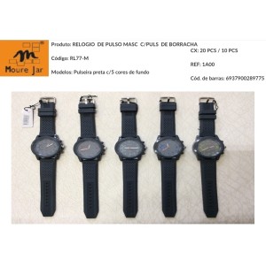 RELOGIO DE PULSO CX DE METAL PUL DE BORRA REF.WL77